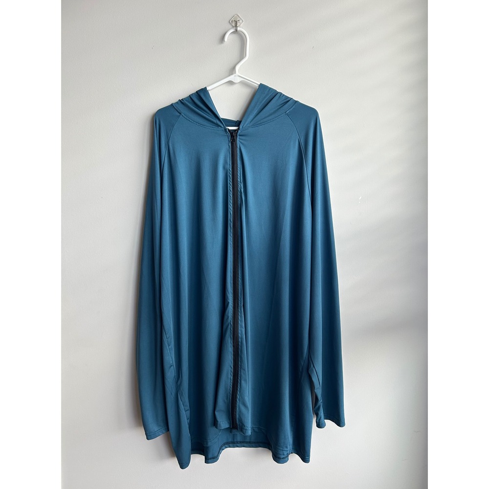 Real Essentials Blue Full Zip Hoodie Mens 3X Tall